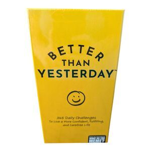 Better Than Yesterday 365 Daily Challenges Life Fullfilling Game Meme NEW Sealed